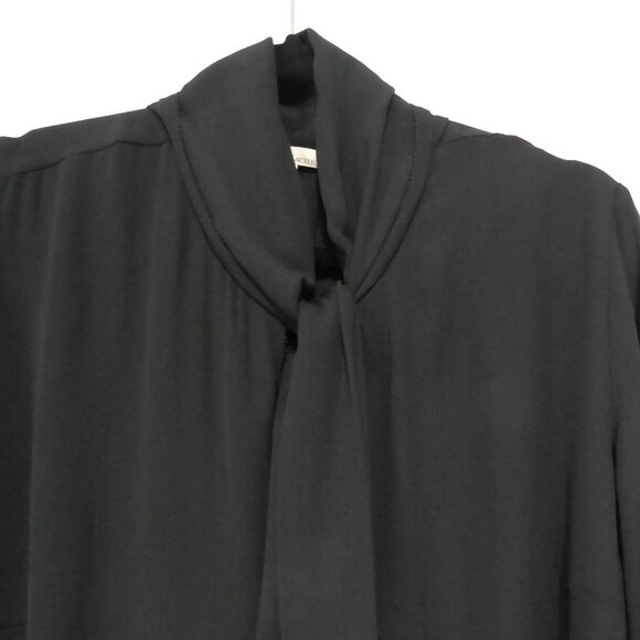 RACHEL - Rachel Roy | 2X | Elegant Black Blouse With Tie Detail - Picture 4 of 14